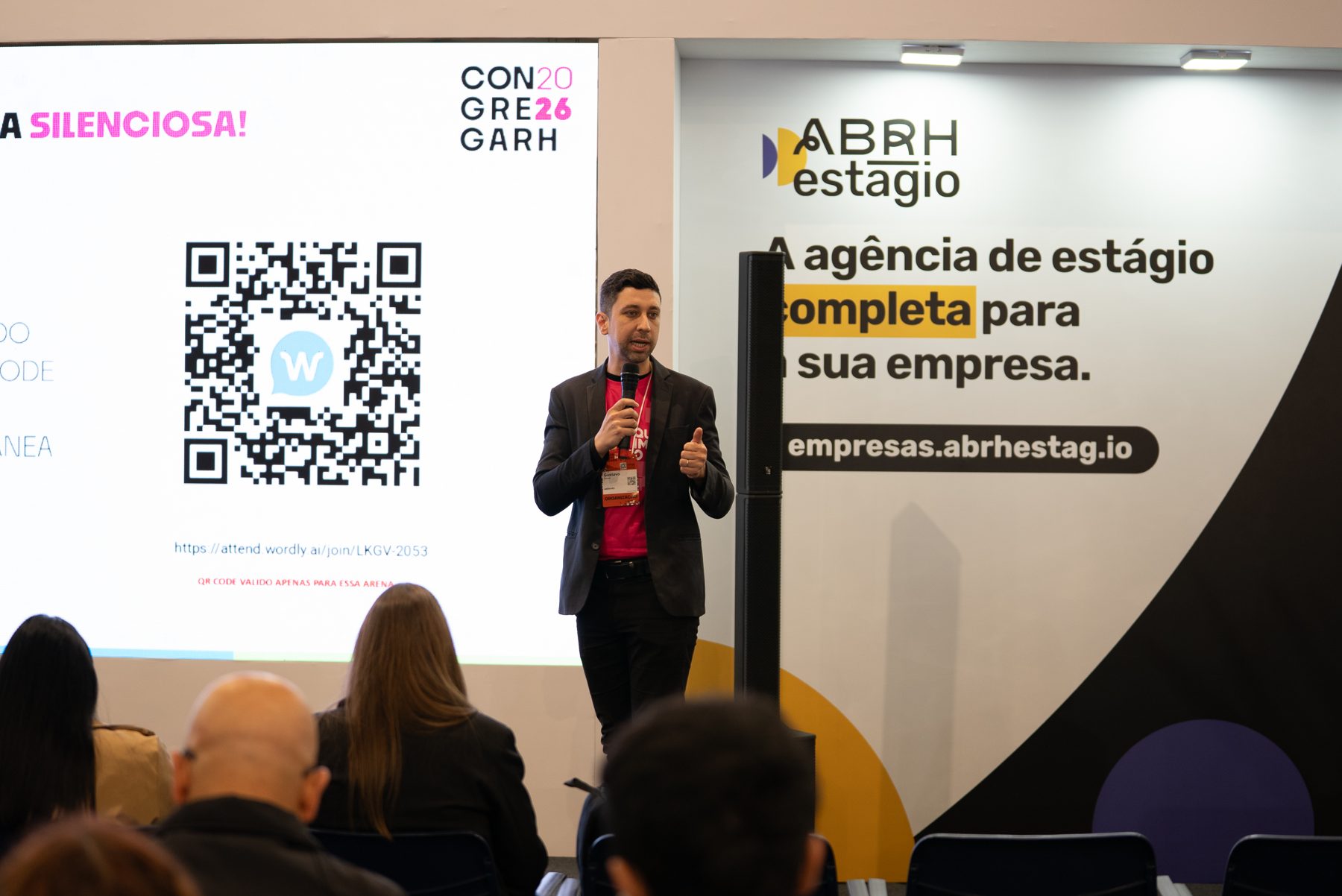 Palestra na Arena ABRH Estágio