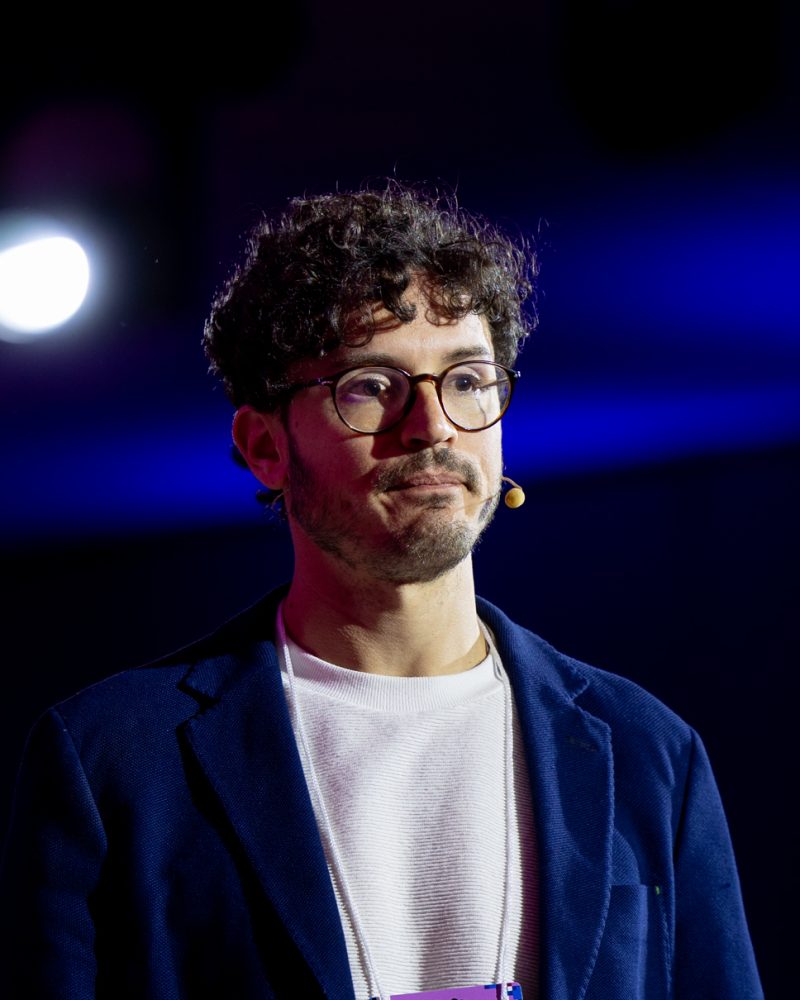 Borja Castelar durante a palestra