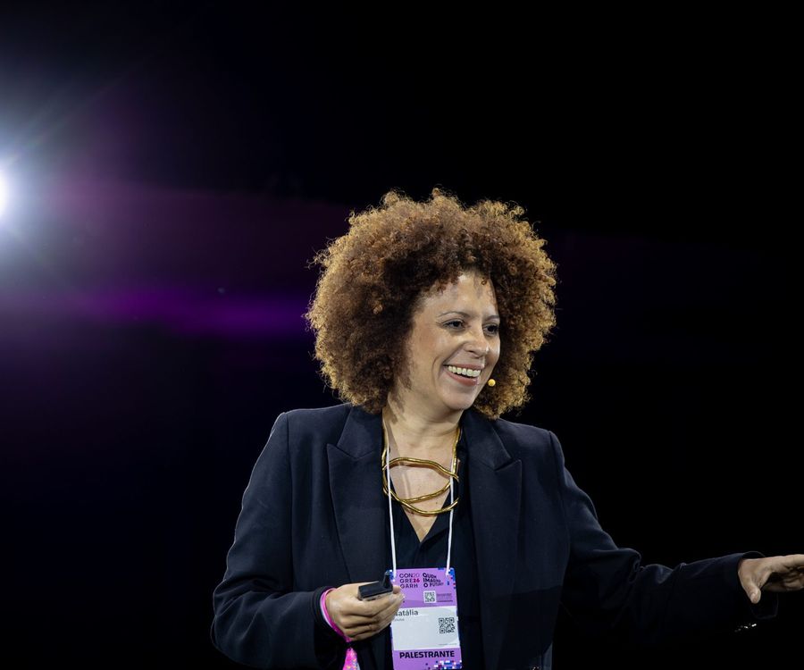 Palestra no palco principal