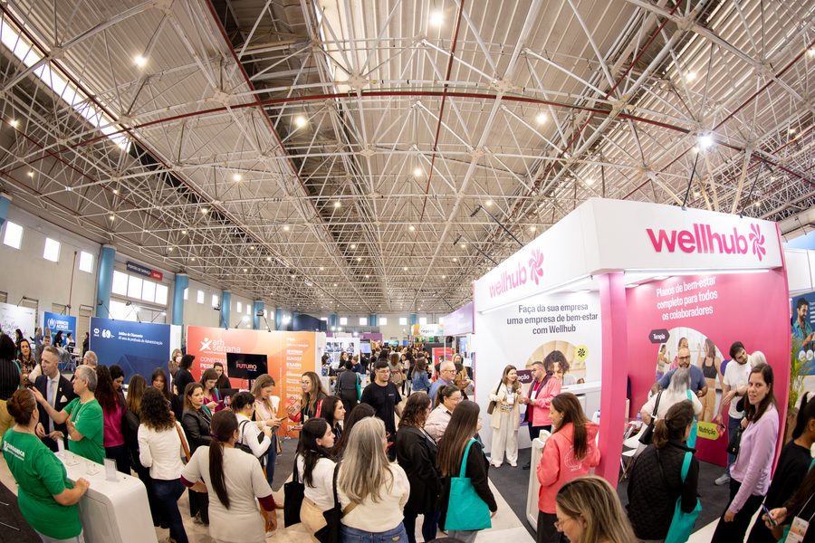 Vista panorâmica do pavilhão da ExpoCongregarh